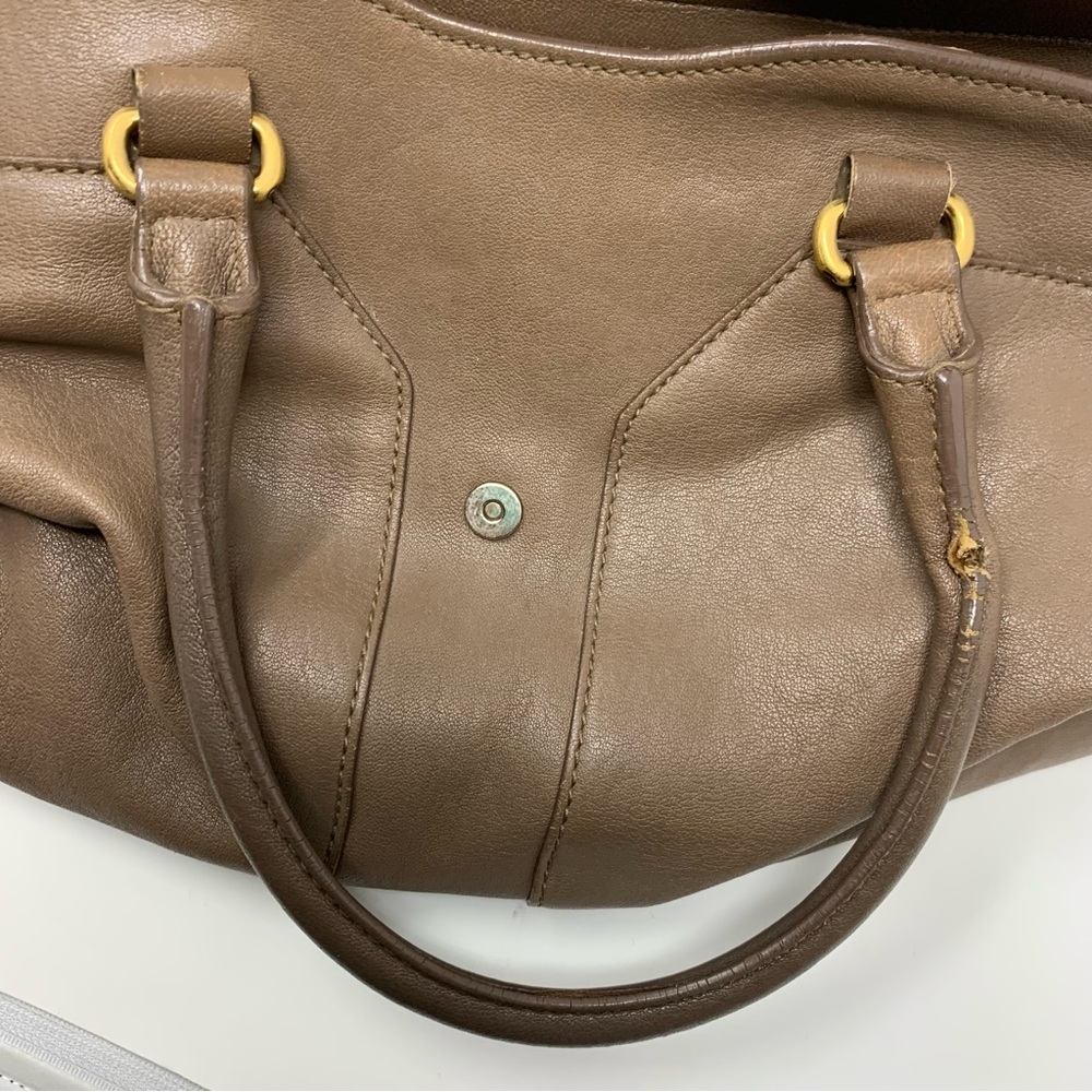 💯 AUTH YSL Saint Laurent Cabas Y Leather Tote - Picture 10 of 12